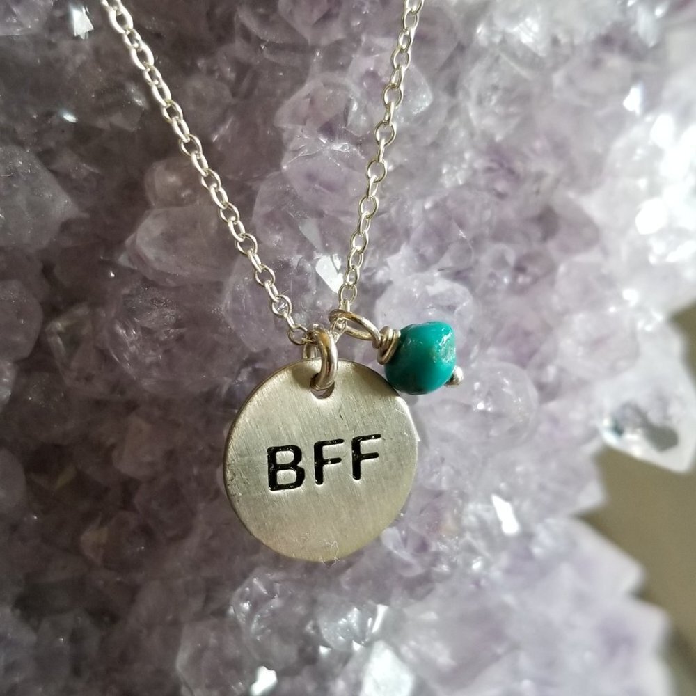 NEW--Sterling Silver BFF Necklace